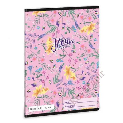 Füzet sima ARS UNA A/5 32 lapos 20-32 Fleur