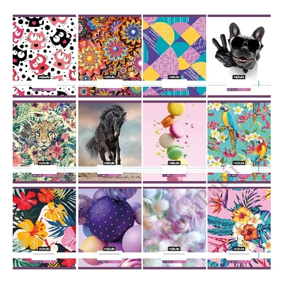 Füzet vonalas NEBULO A/4 32 lapos 81-32 L-Design 12 darabos