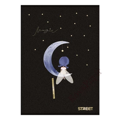 Füzet kockás STREET A/4 54 lapos Black&Gold