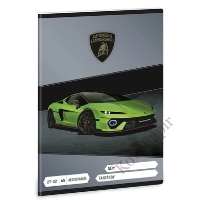 Füzet kockás ARS UNA A/5 32 lapos 27-32 Lamborghini 5522