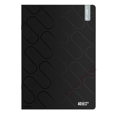 Füzet kockás ICO Student Black Prémium A/4 40 lapos