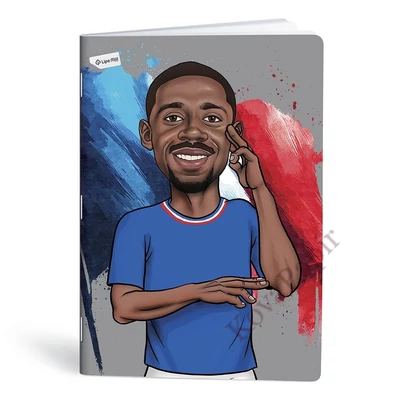 Füzet kockás LIPAMILL A/4 40 lapos Football icons