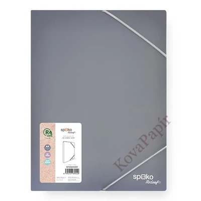 Füzetbox SPOKO ReLeaf PP A/4 30 mm SoftTouch szürke