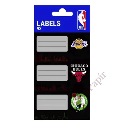 Füzetcímke STREET NBA 9 címke/csomag