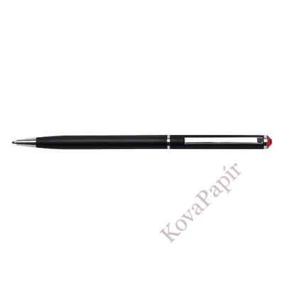 Golyóstoll ART CRYSTELLA fekete slim topáz sárga SWAROVSKI® kristállyal 0,7mm kék