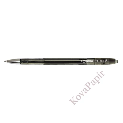 Golyóstoll OPTIMA nyomógombos TB 401 0,7 mm fekete