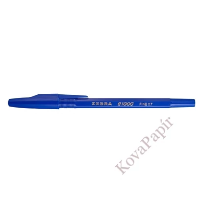 Golyóstoll ZEBRA B1000 eldobható kupakos 0,7 mm kék