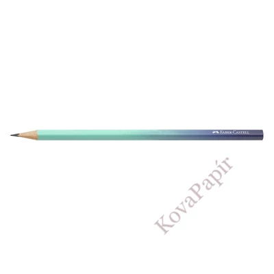 Grafitceruza FABER-CASTELL Flow türkiz-kék B háromszögletű