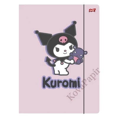 Gumis mappa Kuromi rózsaszín A/4