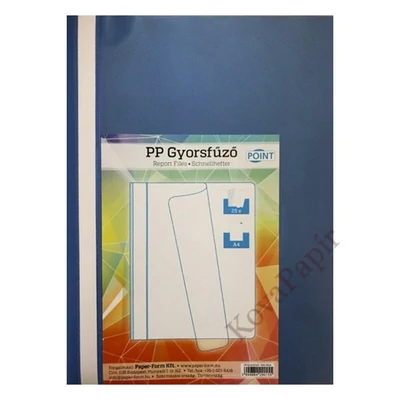 Gyorsfűző műanyag kék 25 darabos