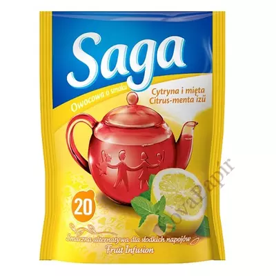 Gyümölcstea SAGA Citrus-menta 20 filter