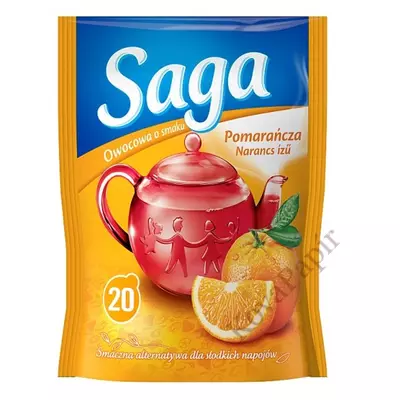 Gyümölcstea SAGA Narancs 20 filter