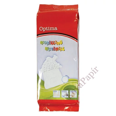 Gyurma OPTIMA modellező gyurma fehér 1 kg