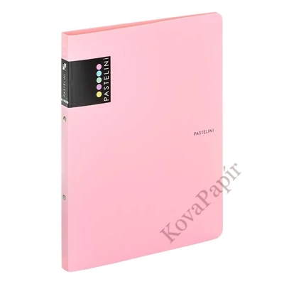 Gyűrűskönyv PASTELINI A/4 2 gyűrű PP 20 mm pink