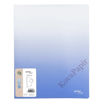 Gyűrűskönyv SPOKO ReLeaf Gradient PP A/4 20 mm 4 gyűrű kék