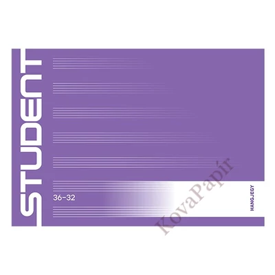 Hangjegyfüzet ICO Student 32 lapos 36-32 fekvő