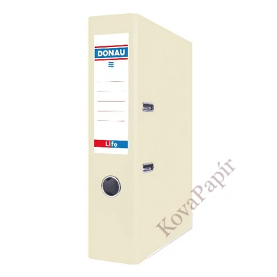 Iratrendező DONAU Life A/4 75 mm PP/karton pasztell sárga