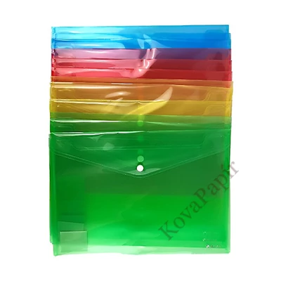 Irattasak OPTIMA A/5 patentos átlátszó színes vegyes 12 darabos