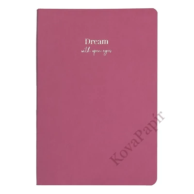 Jegyzetfüzet vonalas CREATIVE Quote dream B/5 96 lapos keményfedelű