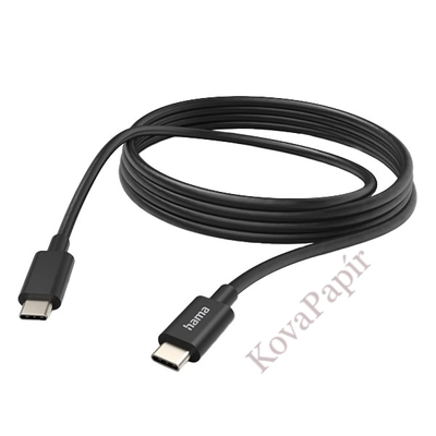 Kábel HAMA USB-C 3m fekete