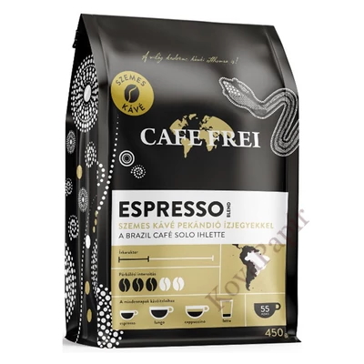 Kávé szemes CAFE FREI Brasil pekándió 450 g