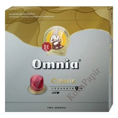 Kávékapszula DOUWE EGBERTS Omnia Nespresso Espresso Classic 20 kapszula/doboz