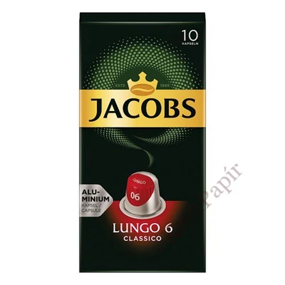 Kávékapszula JACOBS Nespresso Lungo 6 10 kapszula/doboz