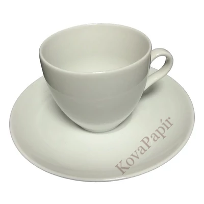 Kávéscsésze + alj ROTBERG Basic fehér 220 ml 6 darabos
