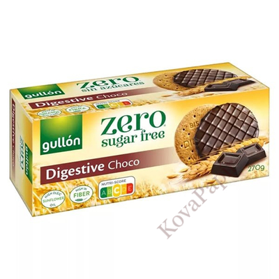 Keksz GULLON Digestiva cukormentes korpás csokoládés 270g