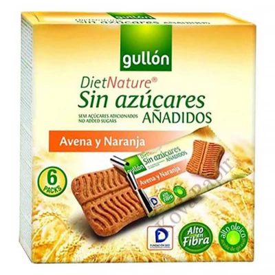 Keksz GULLON Snack zabos narancsos 144 g