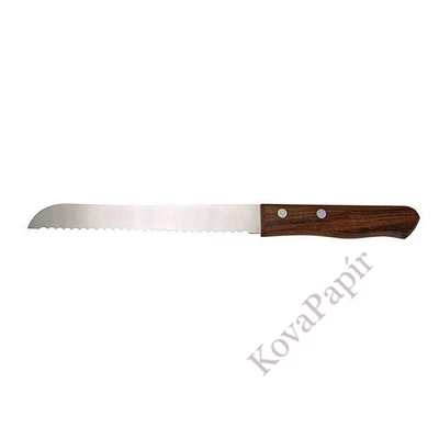 Kés kenyérvágó fa nyéllel 17cm