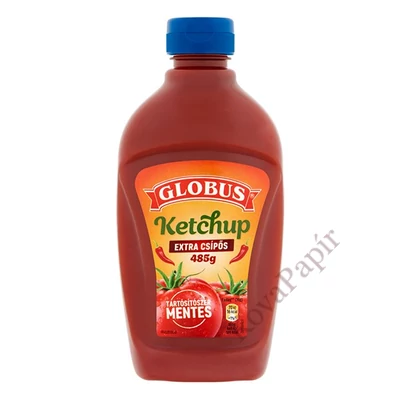 Ketchup GLOBUS Extra csípős 485 g