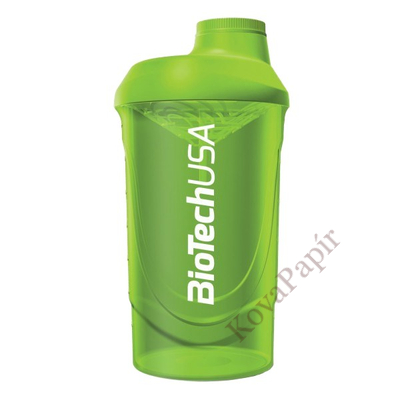 Keverőpalack BIOTECHUSA Wave Shaker Zöld 600 ml
