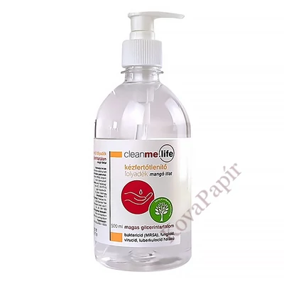 Kézfertőtlenítő folyadék CLEANME.LIFE pumpás mangó 500 ml