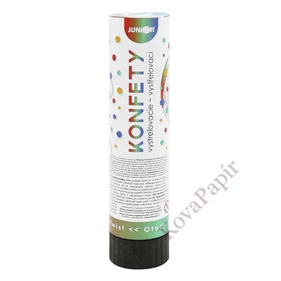 Konfetti ágyú JUNIOR 20 cm metál karika