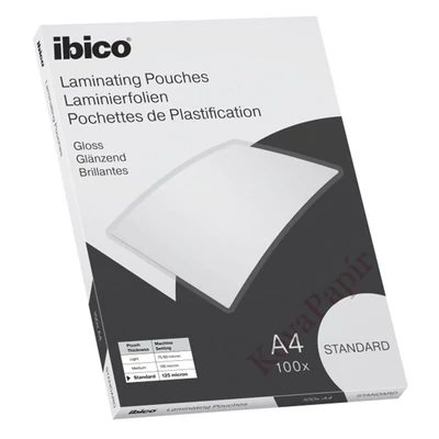 Lamináló fólia IBICO A/4 125 mikron fényes 100/csom