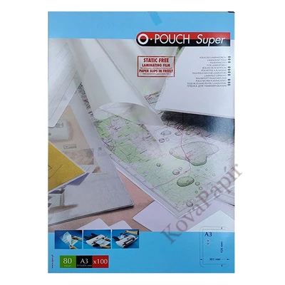 Lamináló fólia OPUS A/3 303x426mm 80 mikron fényes 100/dob
