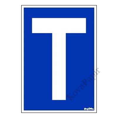 Matrica T betű kék "C"