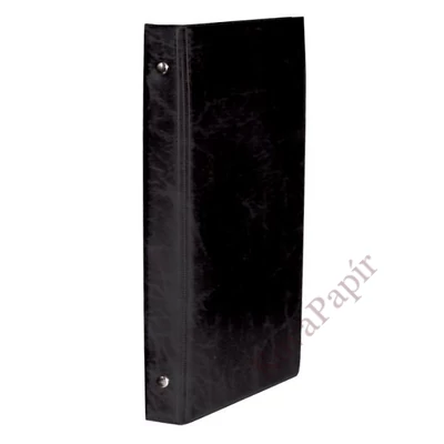 Névjegytartó ELEGANT pvc borítású karton 80 darabos fekete