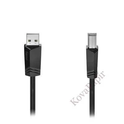 Nyomtató kábel HAMA USB-A/USB-B 3m fekete