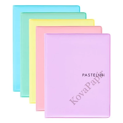 Okmánytartó PASTELINI álló 15 lapos vegyes színekben