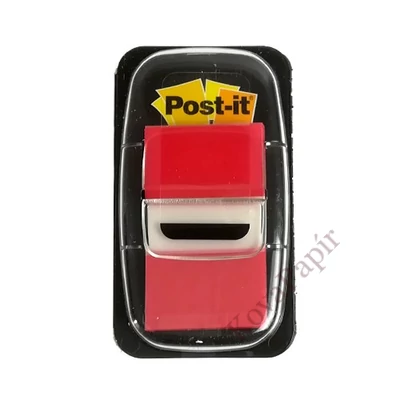 Oldaljelölő 3M Post-it 680-1 műanyag 25x43mm piros