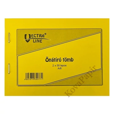 Önátírótömb VECTRALINE A/6 fekvő 50x2 lapos