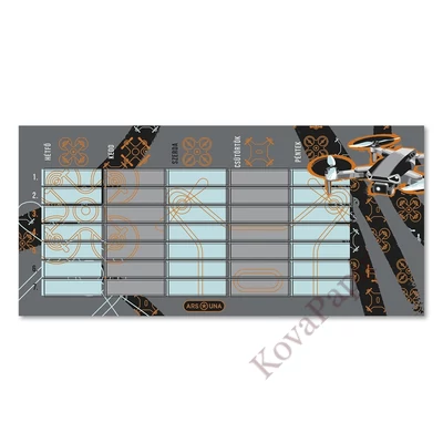 Órarend ARS UNA egylapos kétoldalas Drone X