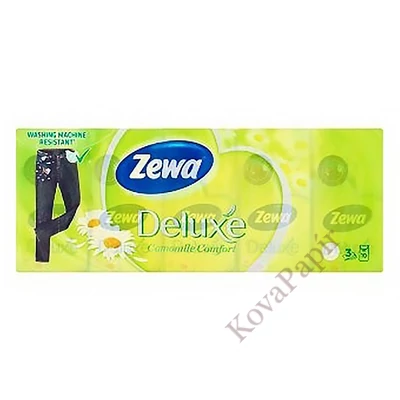 Papírzsebkendő ZEWA Delux 3 rétegű 10x10 darabos Camomile