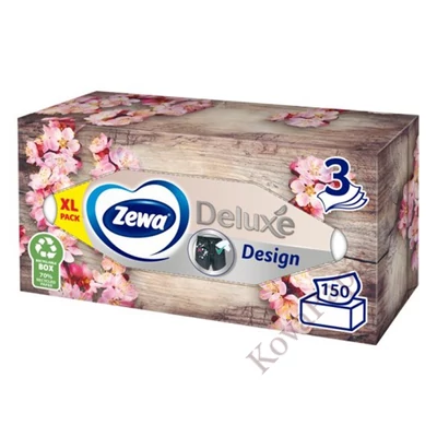 Papírzsebkendő ZEWA Deluxe 3 rétegű 150 darabos dobozos