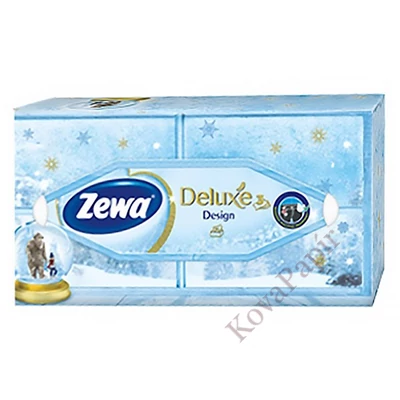 Papírzsebkendő ZEWA Deluxe 3 rétegű  90 darabos dobozos