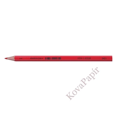 Postairón KOH-I-NOOR 3421 hatszögletű piros