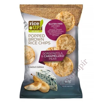 Rizschips RICE UP gorgonzola sajtos 60 g