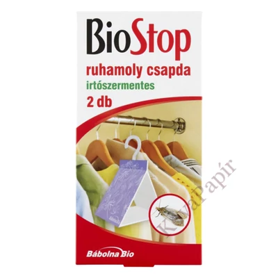 Rovarírtó ruhamoly csapda irtószermentes  BIOSTOP 2 darabos